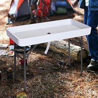 Table pliante de remplissage et de refroidissement de taille moyenne HDPE de haute qualité de 4 pieds pour le camping