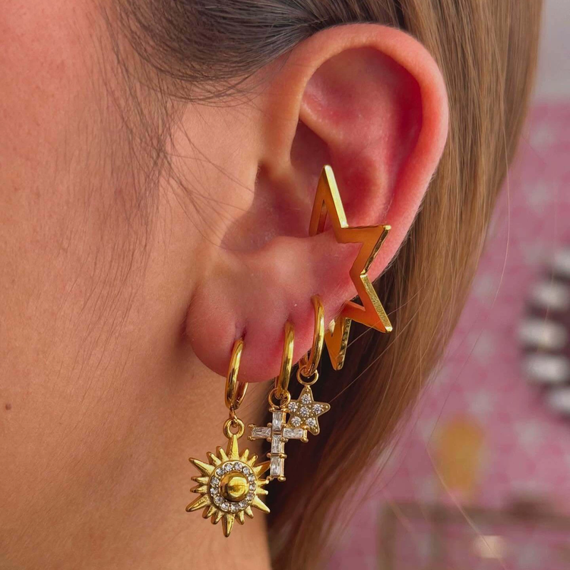 Hoop Earrings Stainless Steel High End