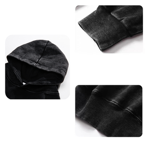 เสื้อฮู้ดสำหรับผู้ชายใส่กลางแจ้งใช้ได้ทั้งชายและหญิงมีฮู้ดซักได้แฟชั่นแนวสตรีทย้อนยุคโลโก้ตามสั่ง - Product Image 3