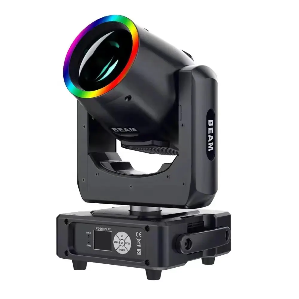 MINI 7R 230W BEAM moving head with Led ring light