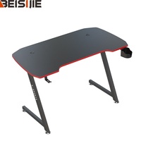 Bureau de jeu BEISIJIE de haute qualité, table de jeu E-Sports avec éclairage LED RGB, support pour tasse et crochet pour casque