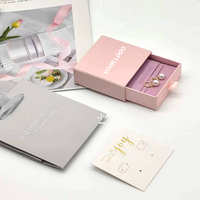 Boîte de couleur grise avec logo imprimé, écologique, personnalisée, pour bijoux, bracelets, colliers, cosmétiques, bougies, parfums, emballage, anneaux, tiroir