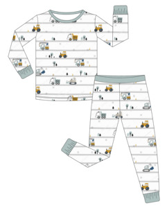 ชุดนอนเด็กทุกฤดู ผ้าไผ่ ชุดนอนสองชิ้น เสื้อแขนยาว ขายส่ง สวมใส่สบาย - Product Image 1