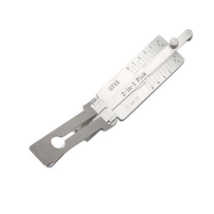 Suministros de cerrajería de alta calidad, herramienta de selección de bloqueo 2 en 1 lishi genuino GT15, herramienta de desbloqueo de decodificador de apertura de bloqueo de coche - Product Image 3