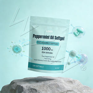 Cápsulas de Aceite de Menta Pura en Oferta, Suplemento Orgánico para el Confort Gastrointestinal, 1000 mg, Cápsulas Blandas para la Salud de los Adultos - Product Image 6