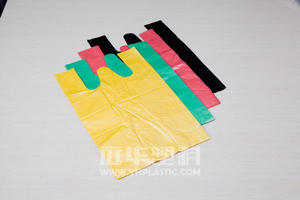 Bolsa de compras de plástico tipo camiseta para supermercado - Product Image 6