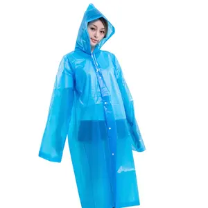 Hot Sale EVA Raincoat For Adults Waterproof Outdoor Jacket 1 Pocket Travel Hiking Work Christmas Vacations 1 Size Fits All