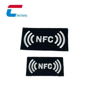 Étiquette de blanchisserie RFID en tissu tissé personnalisé, étiquettes NFC pour vêtements, étiquette NFC lavable pour vêtements - Product Image 6