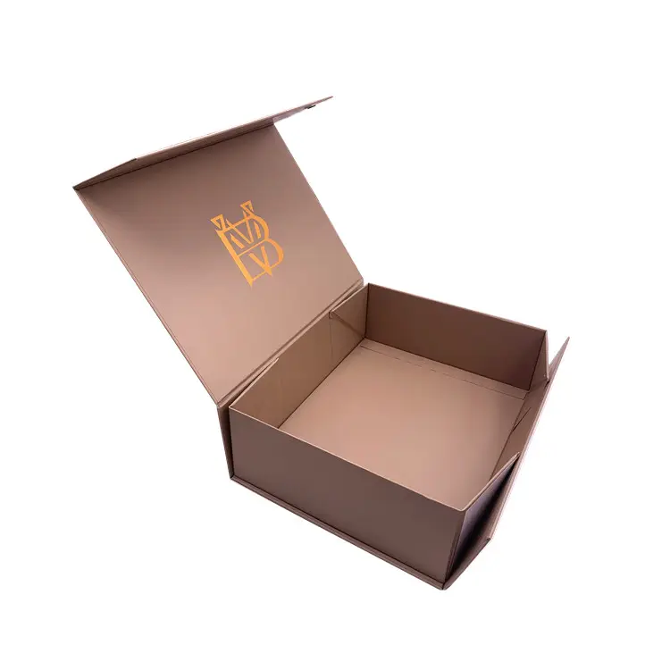 صندوق هدايا من الورق المقوى قابل للطي مع غطاء مغناطيسي, تصميم حسب الطلب ، طباعة شعار Debossing
