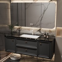 Miroir intelligent mural en bois massif moderne pour salle de bain d'hôtel ou de villa, résistant à l'eau, écologique, vente directe d'usine
