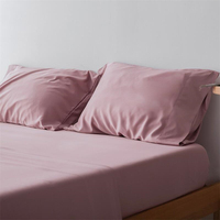 Vente flash : taie d'oreiller 100% lyocell, unie, teinte, en bambou