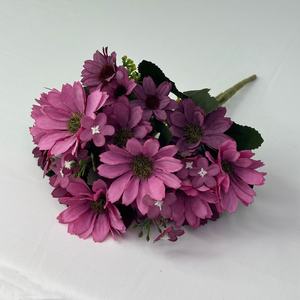 Real Touch Bundles Multicolor Margarita Artificial Flores Arreglos Hogar Jardín Jarrón Decoración Crisantemo de Seda - Product Image 3