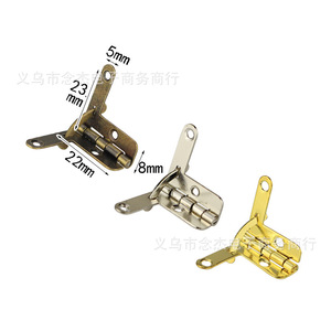 Bisagra de latón duradera de 22x23mm para soporte de caja de madera, tipo Jack Hinge para aeronaves pequeñas - Product Image 1
