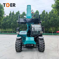 Nouveau TDER FT25 Chariot Télescopique Diesel 4x4 de 2500 kg (2,5 tonnes) avec Fourche Télescopique 1220*122*50 pour Tout-Terrain à Vendre