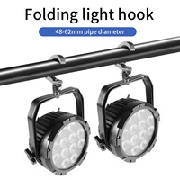 AICPOSE - Gancho de Iluminación Plegable para Escenario con Capacidad de Carga de 200 kg, para Tubos de 48-62 mm de Diámetro