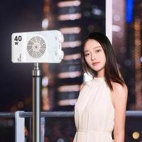 Lampe de remplissage portable LED bicolore 40W pour appareil photo, lampe vidéo de studio photo 4400mAh avec poignée pour photographie sur caméra, en plastique