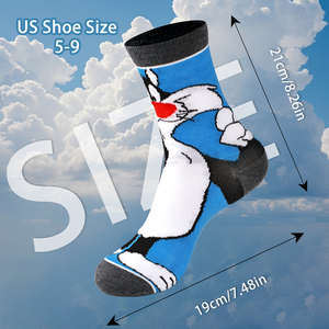 Ome Marvel Phim Hoạt Hình Phim Tùy Chỉnh Vớ Cotton Cho Phụ Nữ Người Đàn Ông Phim Hoạt Hình Vui Vớ - Product Image 4