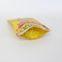 Kantung berdiri Foil aluminium cetak kustom-kelas makanan, dapat digunakan kembali untuk dendeng, coklat & makanan ringan kacang