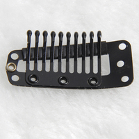 Clips de Acero Inoxidable Tipo I de Alta Calidad, 10 Dientes, 3.8cm, para Pelucas y Extensiones de Cabello, Uso Comercial