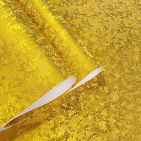Chinois Or Glace Motif Feuille D'or Papier Peint Hôtel Hall Avant Bureau Fond Plafond Salon De Beauté Fond Papier Peint