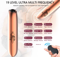 Mini vibromasseur silencieux en silicone pour femmes, étanche IPX7, rechargeable, 10 modes de vibration, pour vagin/point G, vente en gros