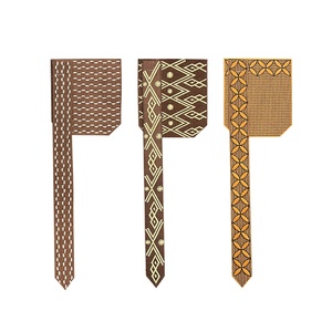 ชุดตกแต่งเสื้อผ้าสไตล์แอฟริกันแบบทำมือปักลาย3D คอผ้าปักครอสติชชุดกระเป๋าผ้าสักหลาดสำหรับหมวก - Product Image 2