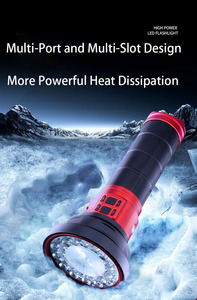 Công suất cao độ sáng cao lumen đèn pin ánh sáng mạnh 30 + 1 laser trắng đa ánh sáng cho cuộc phiêu lưu ngoài trời tìm kiếm cứu hộ - Product Image 3