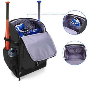 Wholesale Outdoor Sport Equipment Bag Youth Polyester Softball Baseball Bat <b>Backpack</b> With Shoes Compartment - Product Image 4