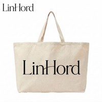 Grand sac fourre-tout en toile minimaliste avec poignées robustes, sac de courses réutilisable en coton avec broderie, idéal pour les courses et les voyages