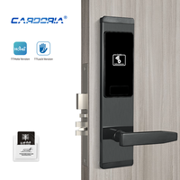 Système numérique de serrure de porte d'hôtel d'acier inoxydable avec la sauvegarde d'encodeur de carte de logiciel de gestion d'hôtel avec la clé mécanique