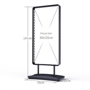 Miễn phí đứng thắp sáng giữ dấu hiệu dẫn hiển thị menu nhiệm vụ nặng nề trượt trong Poster đứng nhà máy bán buôn - Product Image 6