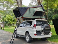 Tente de toit pour 3-4 personnes, étanche, à verrouillage manuel, personnalisable, directement de l'usine, boîte de toit pour voiture 4x4, boîte de toit rigide, rangement pliable