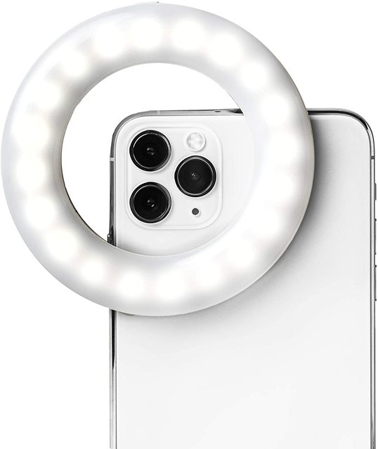 High Quality for Mobile Phone Led Ring Fill Light for Selfie Live Steaming Portable Ring Light Mirrors Rechargeable Selfie Light