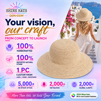 Chapeaux de paille pour femmes 2027 avec logo personnalisé, à large bord, style sombrero, chapeau de soleil d'été classique pour la plage et les stations balnéaires, vente en gros, chapeau melon en vrac