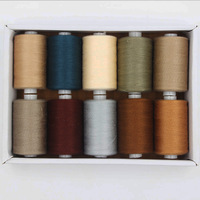10 rollos de colores por caja, hilo de coser de poliéster 40/2 DIY, gran oferta