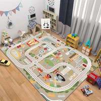Tapis de jeu pour enfants, grand tapis de sol pour la ville, facile à nettoyer, antidérapant, pour la crèche, les enfants, le jeu, le bébé qui rampe, pour la salle de jeux
