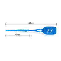 Brosse interdentaire 2 en 1 souple pour un nettoyage en profondeur Pics à fil dentaire Cure-dents en caoutchouc Brosse interdentaire