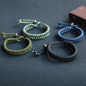 Handmade braided jewelry <b>bracelet</b> outdoor camouflage <b>paracord</b> <b>bracelet</b> simple men's and women's rope <b>bracelet</b> - Product Image 3