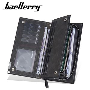 กระเป๋าสตางค์ใบยาวผู้ชายแบรนด์ Baellerry สีดำ หนังแท้ ซิปปิด ใช้งานได้หลากหลาย เหมาะสำหรับใช้ในชีวิตประจำวัน - Product Image 2