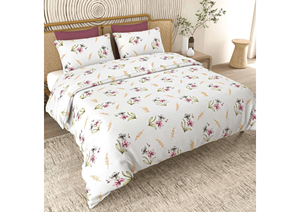High Quality 90gsm 100% Cotton Bed Sheet Fabric Reactive Printing Home Use Floral Bedding Set Reactive Printing Floral Fabric - Product Image 2