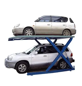 热卖停车设备: 液压双停车汽车升降机家用车库剪式双层2辆车