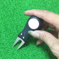Outil de réparation de divots de golf pliable en acier inoxydable Dericsson, fourchette légère, accessoires de golf pour le putting green