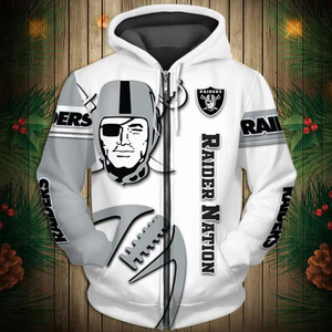 New Wholesale American Football Team Hoodies Polyester Daily Casual Wearing <strong>Zip</strong> <strong>up</strong> <strong>White</strong> Color Hoodies Sweaters - Product Image 1