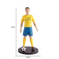 Figurine d'action en PVC XR Football Star pour la décoration de bureau – Modèle de poupée Ronaldo, Neymar, Mbappé