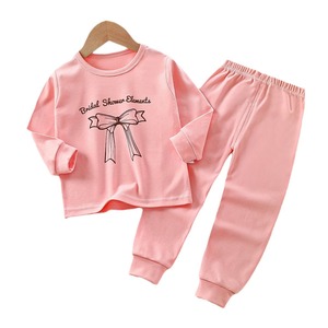 Vente en Gros, Ensemble de Pyjamas en Pur Coton pour Filles et Garçons, Collection Automne - Product Image 2