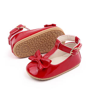Chaussures de Princesse Mignonnes et Belles <span class=keywords><strong>pour</strong></span> Bébés Filles, Nœud Papillon Lumineux, Apprentissage de la Marche, Douces et Confortables <span class=keywords><strong>pour</strong></span> Nouveau-nés - Product Image 2