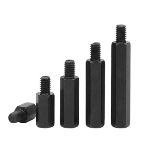 Baiguluo Hexagonal Connector Pillar M3 Black Single-Head Industrial <b>Computer</b> <b>Accessories</b> - Product Image 4