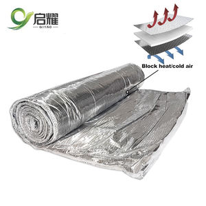 Lámina de aluminio reforzada con escudo térmico Aislamiento reflectante de múltiples láminas Aislamiento de lámina de algodón flexible <span class=keywords><strong>Multicapa</strong></span> para ático - Product Image 5