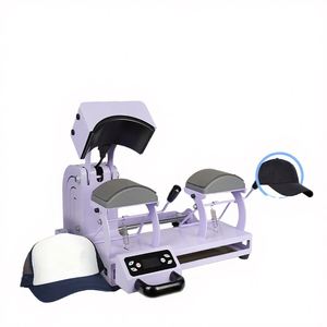 Máquina de Prensa de Calor Eléctrica Automática de Doble Estación de Calidad Premium para Gorras de Béisbol y Pesca, Nueva - Product Image 1