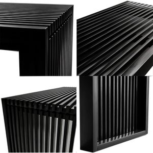 <b>Bamboo</b> Black Short Bathroom <b>Stool</b> Minimalist Multi-Purpose Seat For Home Tea Or Entrance Use - Product Image 1